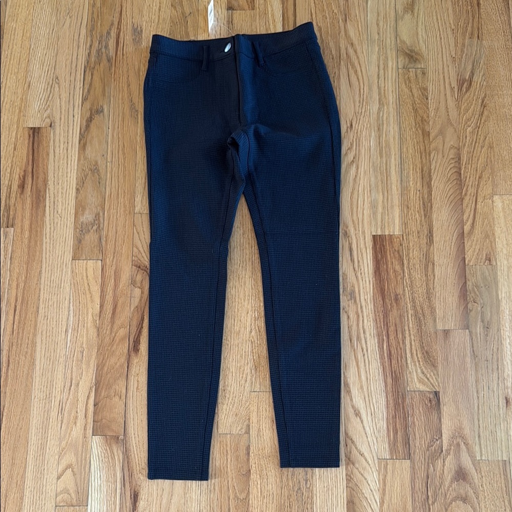 LOFT Black Dress Pants, Mini Checkered Print, Size 2, NWT
